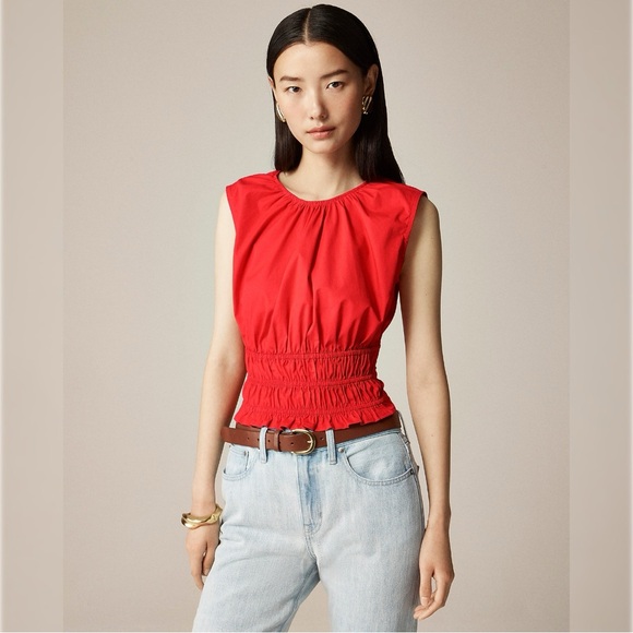 J. Crew Tops - J. Crew | Hyacinth Top In Cotton Poplin
